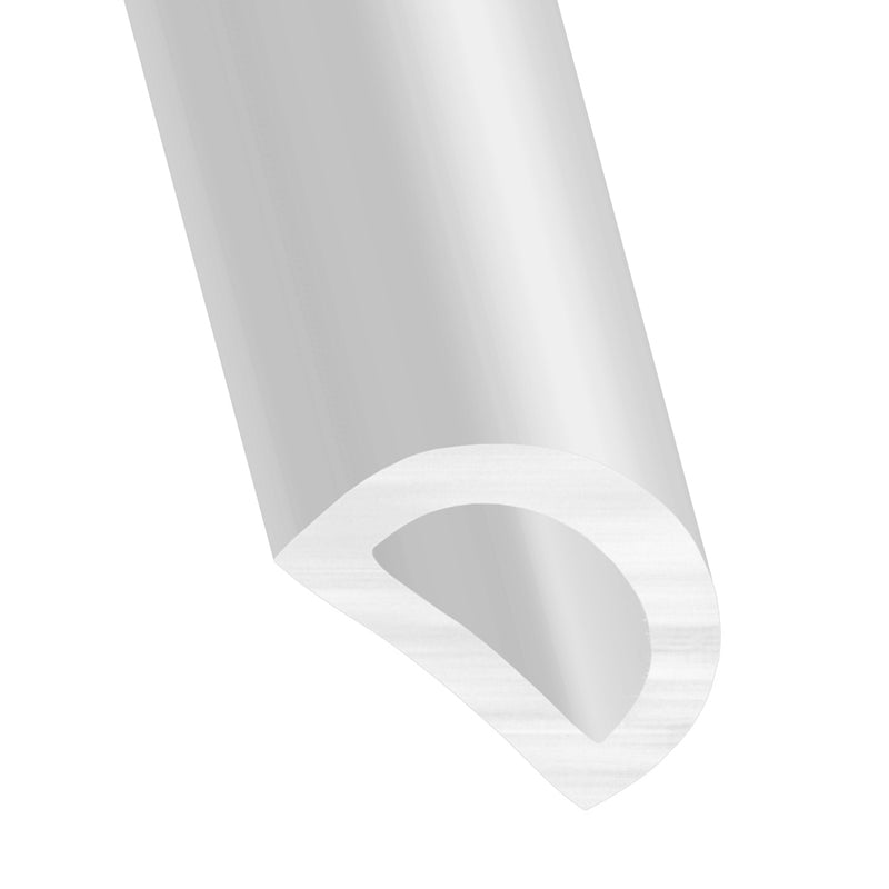 Durable Marine-Grade White PVC D Fender – Per Metre