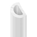 White PVC D Fender 32mm x 21mm – 9m Coil for Marine Protection