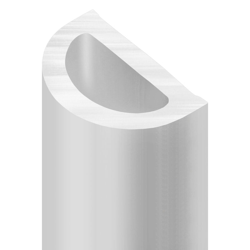 White PVC 3m D-Shaped Boat Fender – 76mm x 44mm