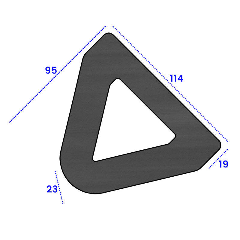 Durable EPDM Rubber D Fender – 114mm Base x 94mm Height