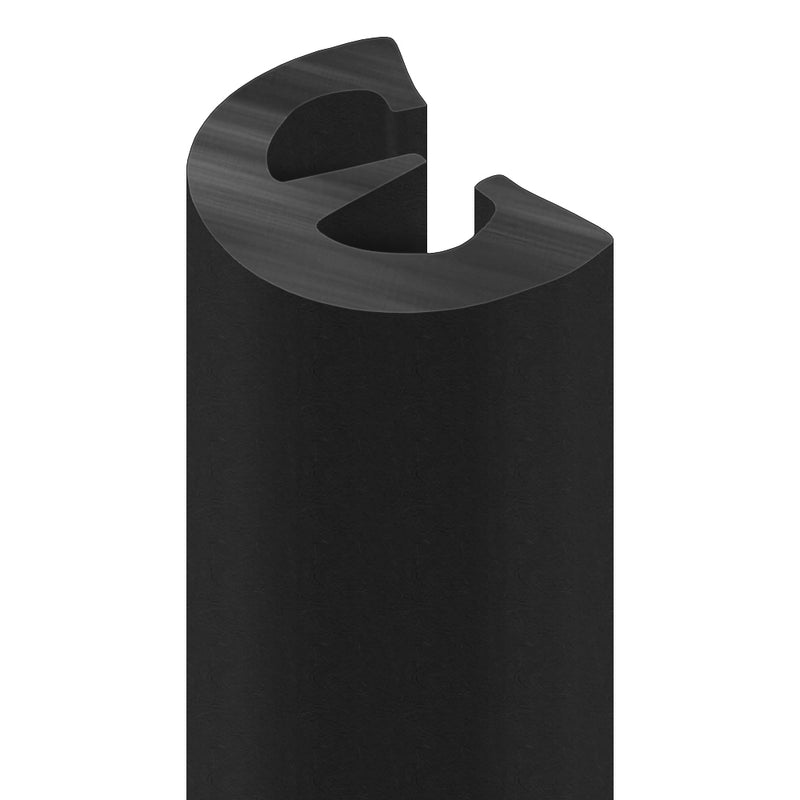 Durable Marine-Grade Black PVC D Fender 25m for Impact Protection