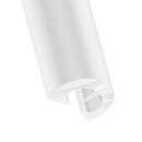 Flexible and Durable White PVC Easy Fit D Fender 53mm x 30mm Coil for Boats