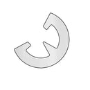 Durable and Non-Marking PVC D Fender 10m White Coil for Marine Use