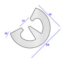 High-Quality White PVC Easy Fit D Fender 15m Coil - Impact Absorption for Boats