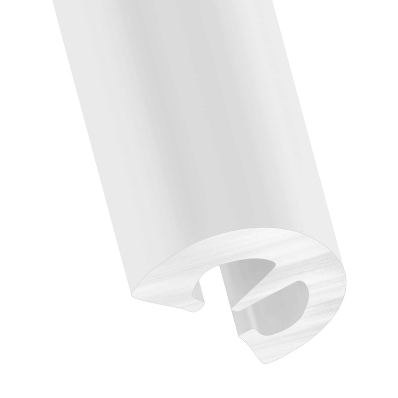 High-Quality White PVC Easy Fit D Fender 15m Coil - Impact Absorption for Boats