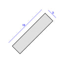 Rigid PVC Fixing Strip 13mm x 3mm for Boat Fenders – 3m Coil