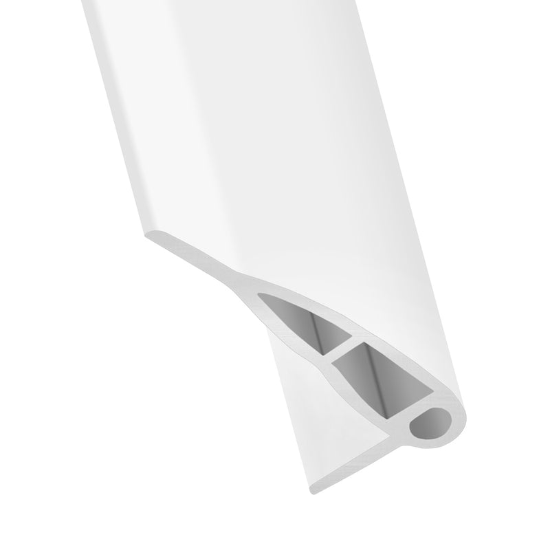 Shock-Absorbing White PVC Pontoon Fender – 56mm x 122mm