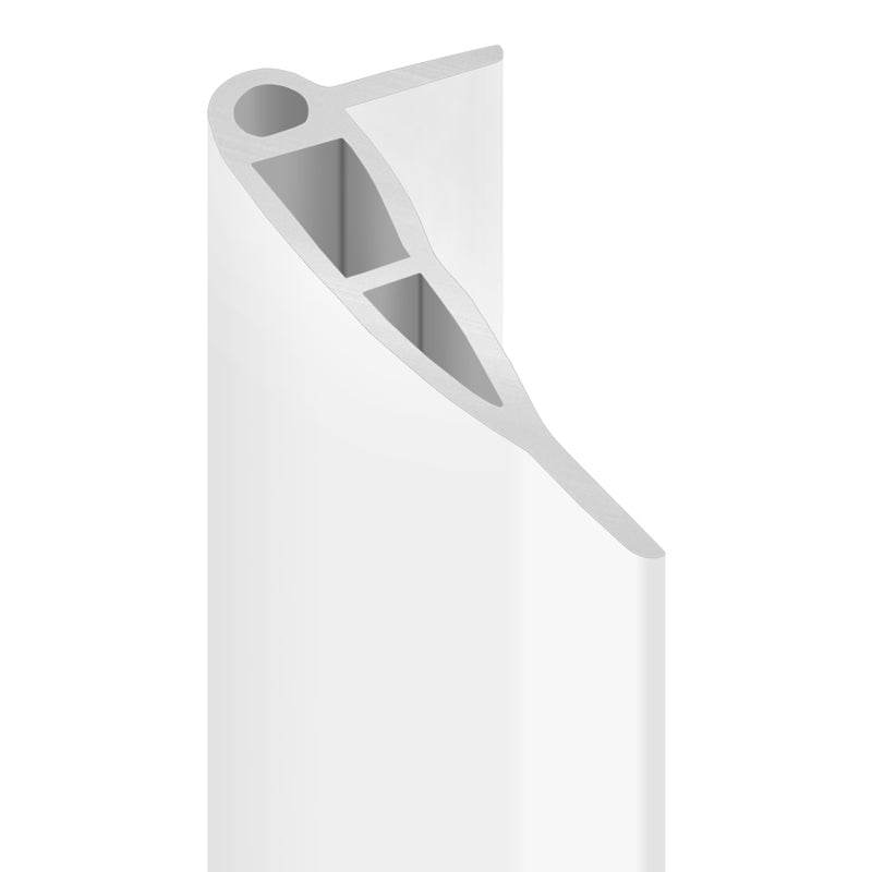 Shock-Absorbing White PVC Pontoon Fender – 56mm x 122mm