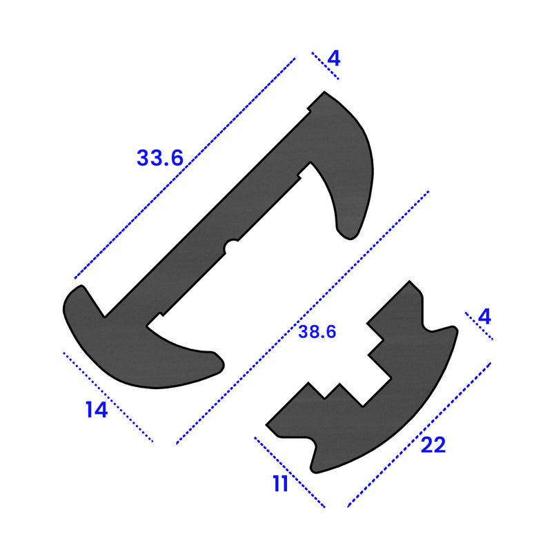 Black PVC Marine Fender With Concealed Fixing – 3.65m