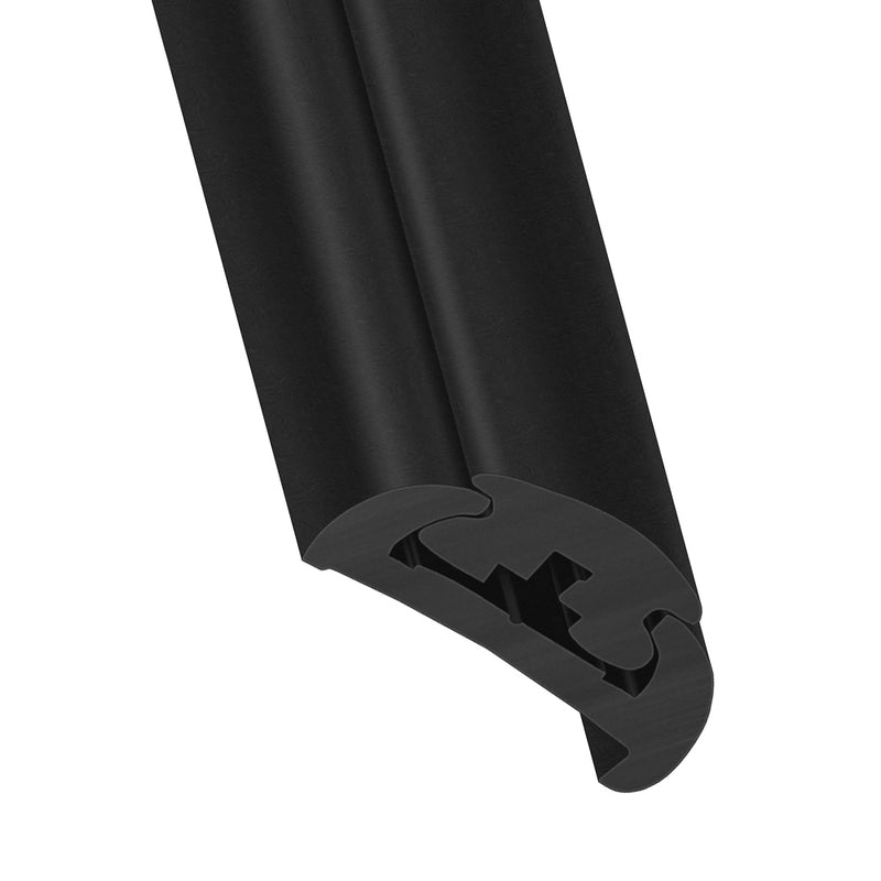 Black PVC Marine Fender With Concealed Fixing – 3.65m