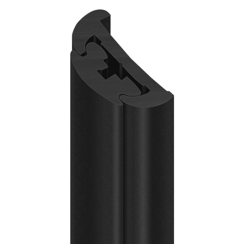 Black PVC Marine Fender With Concealed Fixing – 3.65m