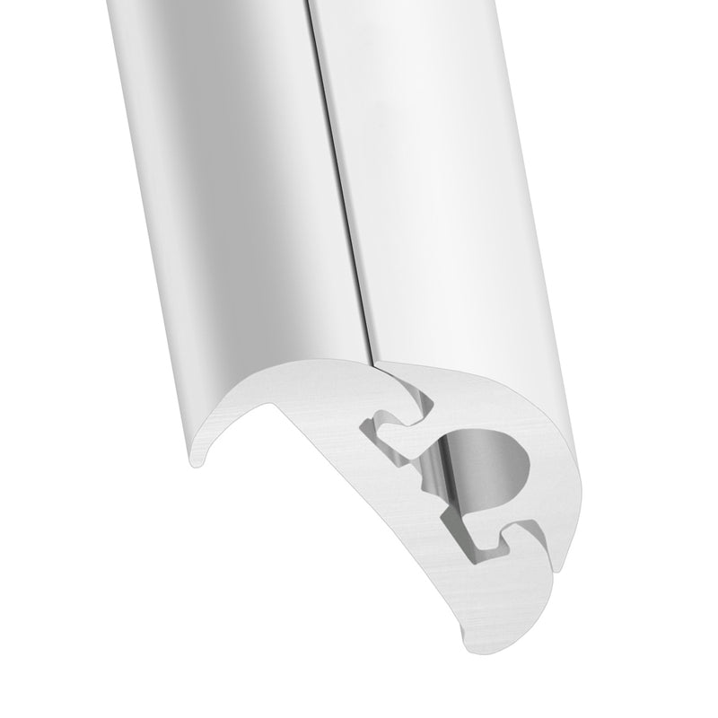 Heavy-Duty White PVC Fender with Insert – 48mm x 23mm