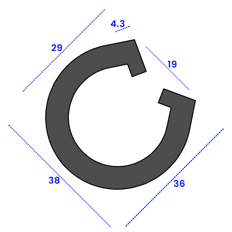 Protective PVC U Fender Designed for 19mm Flange/Edge