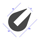 30m Coil Black PVC U Fender Easy DIY Installation for Boats & Industrial Use