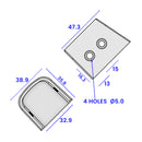 Durable Stainless Steel End Cap for PVC U Fender Protection