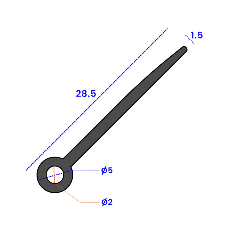 Premium PVC Wing Piping – 5mm Bulb 24mm Tail 1.5mm Wall Thickness – Sold Per Meter