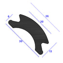 30m Coil Black PVC Fender Insert Protect Your Boat & Docking Bays