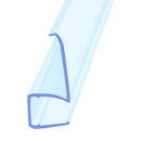 Clear Rigid PVC Shower Seal For Straight Glass (8-10mm) - Easy Installation