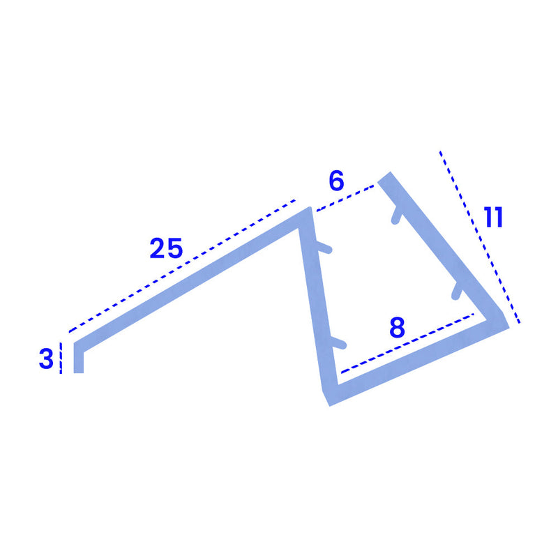 High-Quality Shower Seal for Bath and Shower Screens 6mm to 8mm Glass