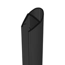 Premium High-Quality Rigid Black Shower Seal for 8-10mm Glass