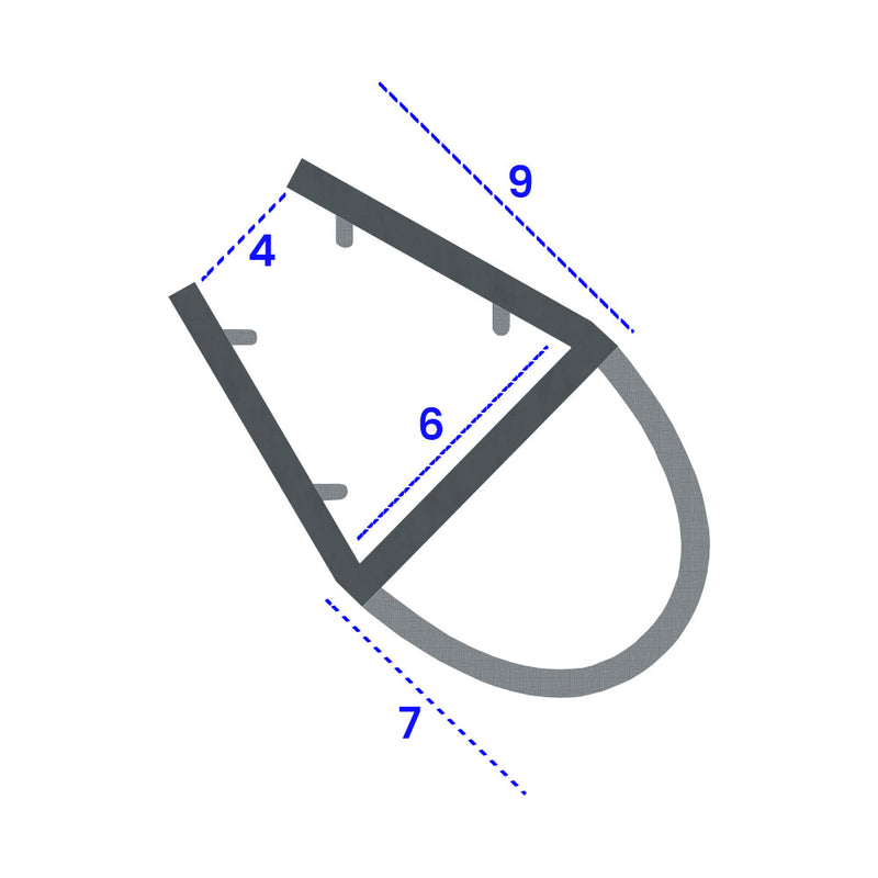 High-Quality Rigid PVC U Section Shower Seal Easy Installation