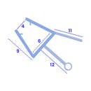 High-Quality Clear Durable PVC Shower Seal for 4-6mm Glass Panels