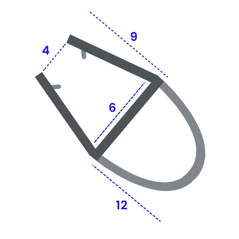 Flexible PVC U Section Seal for Shower and Bath Screens