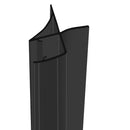 Black PVC U-Section Shower Seal For Bath Screens and Shower Doors 8-10mm