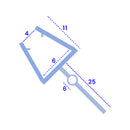 Precision Fit Shower Seal 4mm to 6mm Thick Glass for Bath and Shower Enclosures