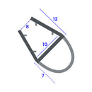 High Quality Shower Screen Seal for Straight Glass (Various Lengths)