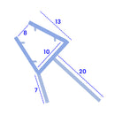 High-Quality Rigid PVC Shower Seal for Straight Glass