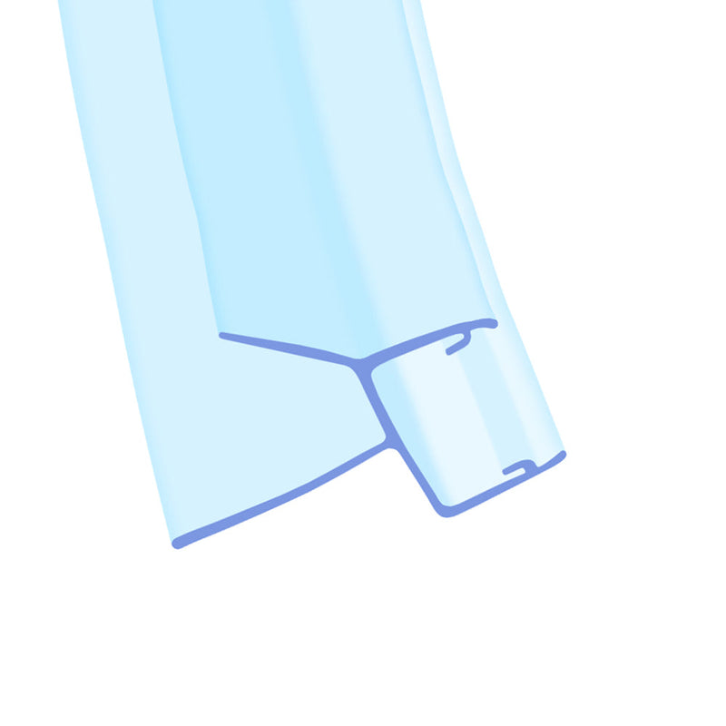 High-Quality Rigid PVC Shower Seal for 8mm Glass No Adhesive Needed
