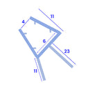 Clear PVC U Section Seal for Shower Glass – Fits 18mm-23mm Gaps