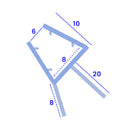 Clear 8mm Glass Shower Seal for Curved Screens – 850mm Length