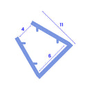 Clear Rigid PVC Shower Screen Seal for Bath & Shower Panels (Various Lengths)