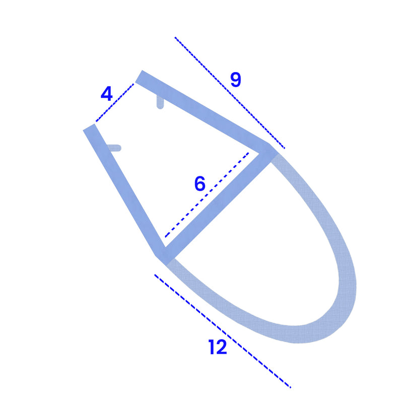 Versatile Shower Seal for 4-6mm Glass and 7-12mm Gaps