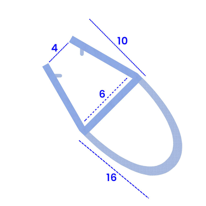 Clear PVC Shower Seal for Curved Glass No Adhesive Needed