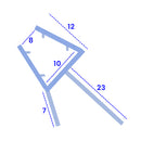 Premium Shower Seal for Straight Glass – Fits 8-10mm Thickness, Easy to Install
