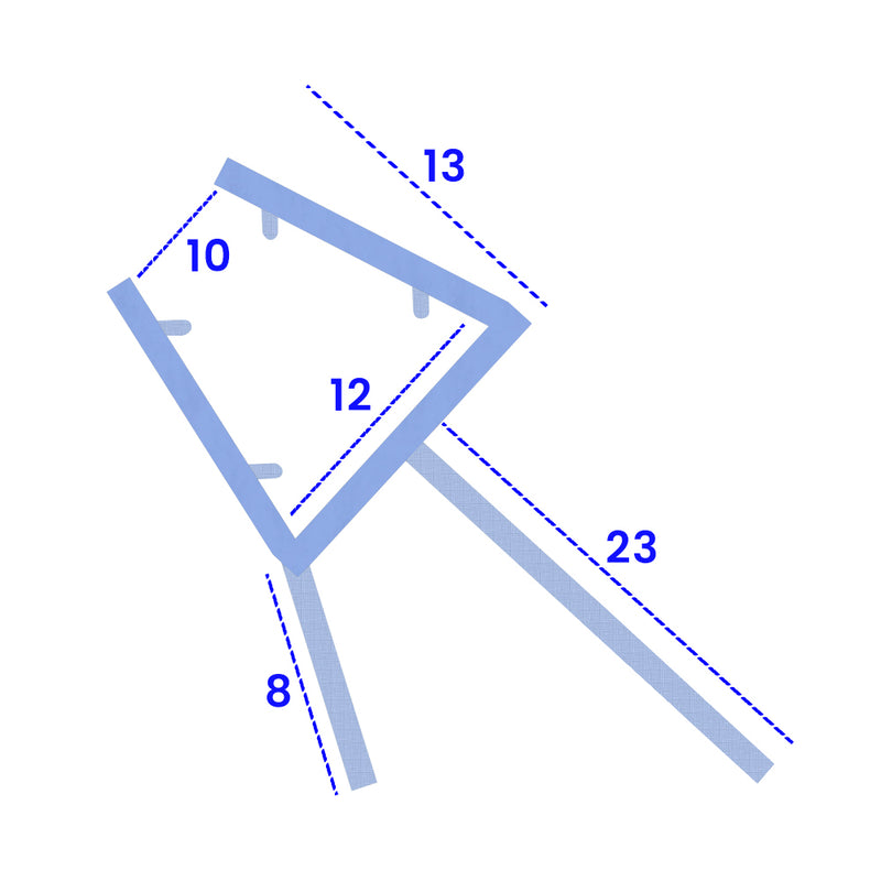 Clear PVC Shower Seal for 10-12mm Glass – Seals Gaps 18mm to 23mm