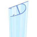 High Quality Rigid PVC Shower Screen Seal for Bathrooms (Various Lengths)