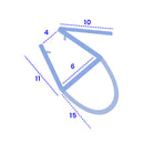 Flexible Bubble Seal for a Perfect Fit 10mm to 15mm Gaps