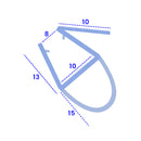 Premium Clear Seal for 8-10mm Glass – Horizontal Installation