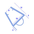 Durable PVC U-Section Shower Seal Various Lengths Available