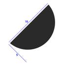 Acrylic Shower Threshold Seal for Wet Rooms and Baths