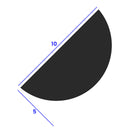 Easy Installation Threshold Seal Black Acrylic for Straight Edges