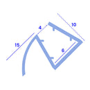 High-Quality PVC U Shower Seal – Easy Installation for Straight Glass