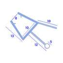 Durable PVC U-Section Seal For Straight Shower Glass – Easy to Cut and Install