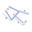 Durable Clear Shower Seal 4-6mm Glass For Bath Screens and Shower Doors