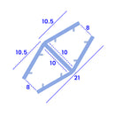 High-Quality 2m Vertical Glass Joint – Perfect for Glass Partitions & Doors