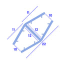 2m Vertical Glass Joiner for 10-12mm Panels – Perfect for Partitions and Doors